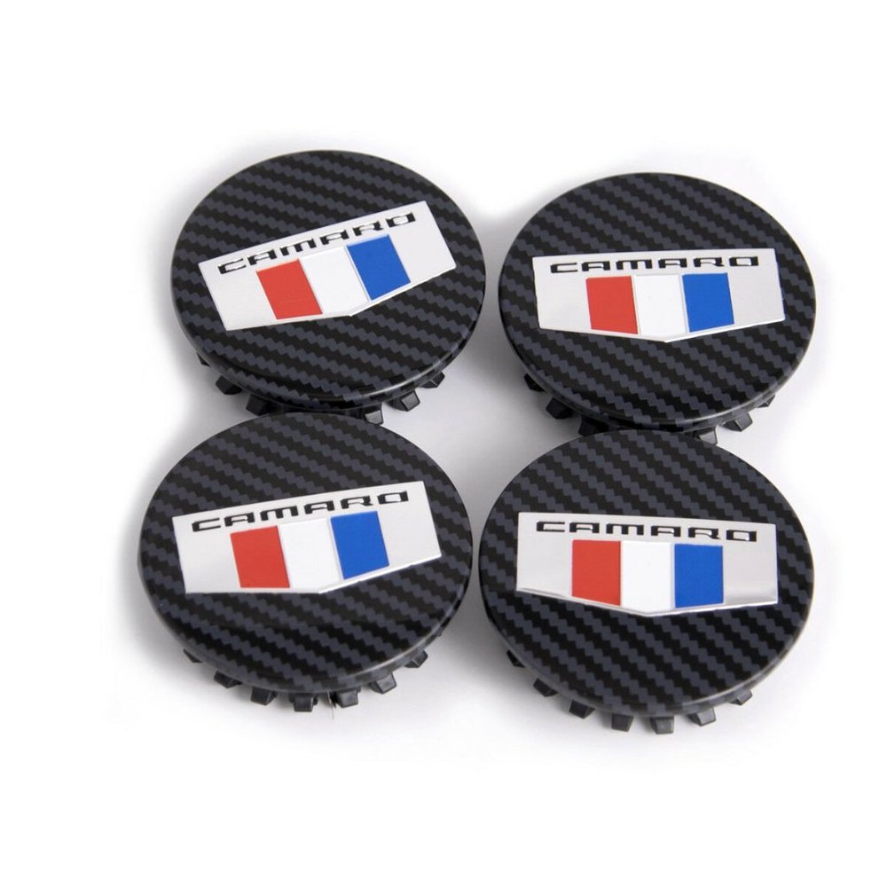 Brand New Set of Four Chevrolet CAMARO Black Carbon Fiber RIM Wheel Cent…